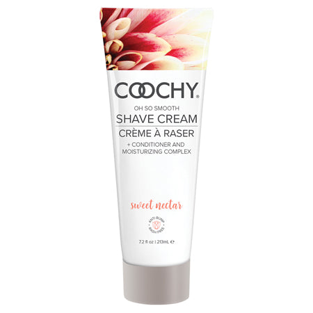 Coochy Shave Cream Sweet Nectar 7.2 oz | Soft Skin Hydrating Shave Lotion