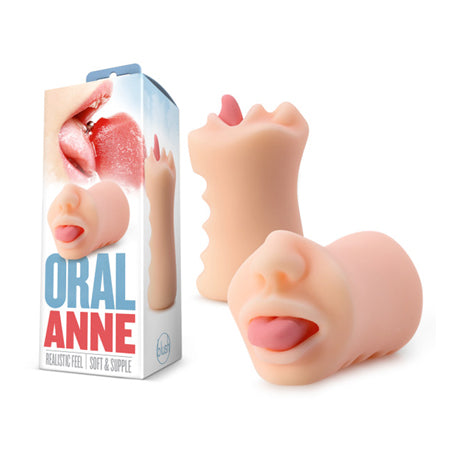X5 Men Oral Anne Mouth Stroker Beige
