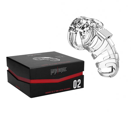 ManCage Model 02 - Chastity - 3.5in - Cock Cage - Transparent