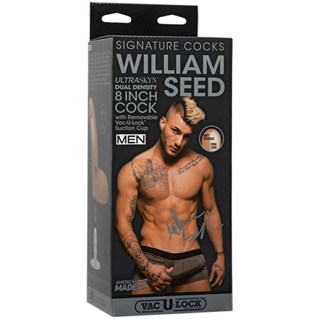 Signature Cocks - William Seed - 8in ULTRASKYN Cock w/Removable Vac-U-Lock Sucti