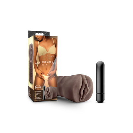 Hot Chocolate Alexis Vagina Stroker with Bullet Vibrator Brown