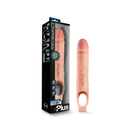 Performance Plus 10 in. Silicone Cock Sheath Penis Extender Sling Beige