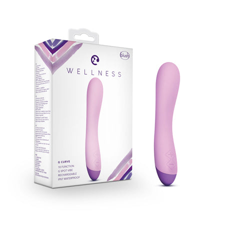 Wellness G Curve Rechargeable Silicone G-Spot Vibrator Purple