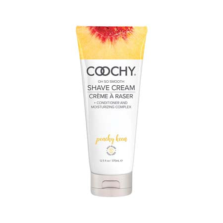 Coochy Shave Cream Peachy Keen 12.5 oz | Soft Smooth Skin Moisturizing Lube