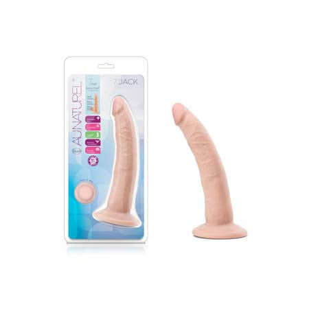 Au Naturel Jack 7.5 in. Posable Dual Density Dildo Beige