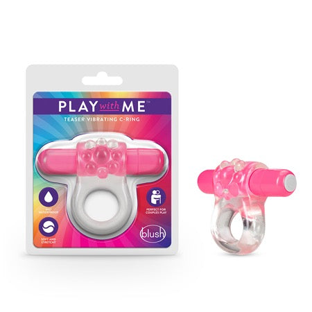 Play with Me – Teaser Vibrating C-Ring – Pink