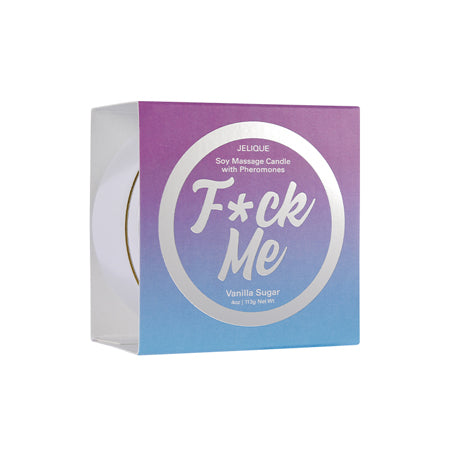F*ck Me Pheromone Massage Candle Vanilla Sugar 4 oz-113 g