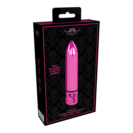 Royal Gems Glamour Rechargeable ABS Bullet Vibrator Pink