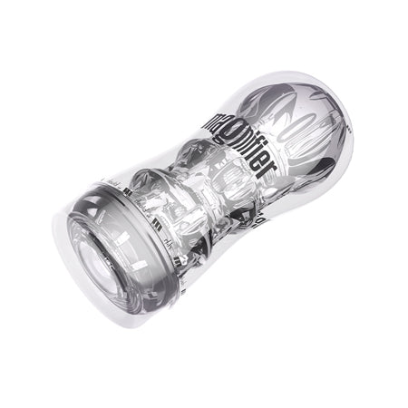 M for Men Soft + Wet Magnifier Self-Lubricating See-Through Stroker Clear