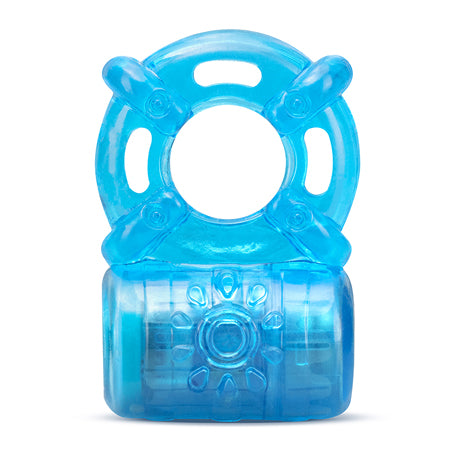 Stay Hard Rechargeable 5 Function Vibrating Cockring Blue