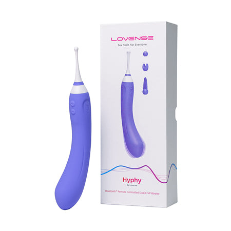 Lovense Hyphy Bluetooth Remote-Controlled Dual-End Vibrator Clitoral and G-Spot
