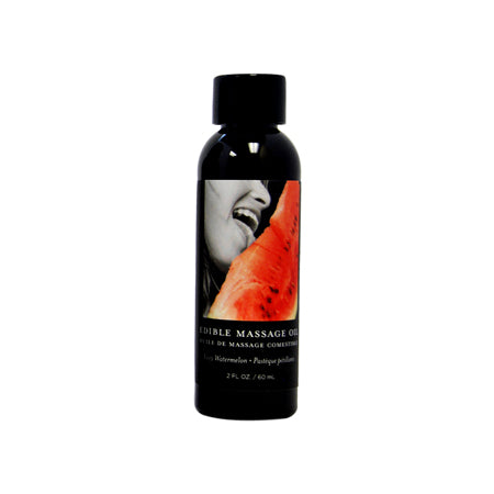Earthly Body Edible Massage Lotion Watermelon 2 oz Tasting Body Oil