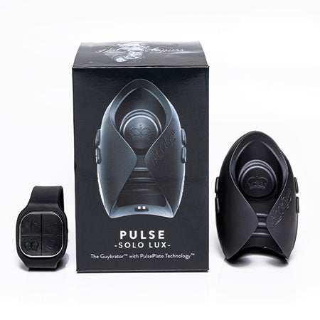 Hot Octopuss Pulse Solo Lux Rechargeable Remote-Controlled Vibrating Stroker Bla