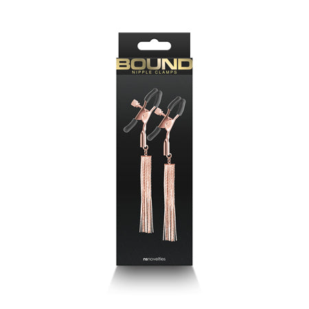 Bound Nipple Clamps D2 Rose Gold Vibrator Massager Wand Toy Couples Luxury