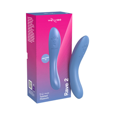 We-Vibe Rave 2 G-Spot Blue – Rechargeable Curved Vibrator for Deep Intense