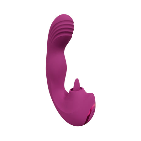 VIVE YUKI Rechargeable Dual Motor G-Spot Vibrator with Massaging Beads Pink