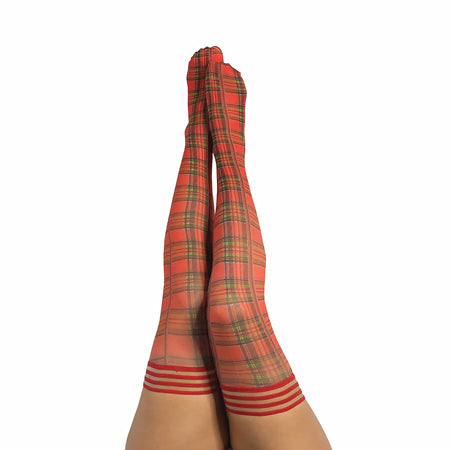 Kixies Grace Plaid Thigh-high Red Size D Vibrator Massager Wand Toy Couples