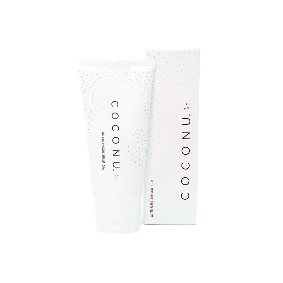 A bottle of water-based organic lubricant