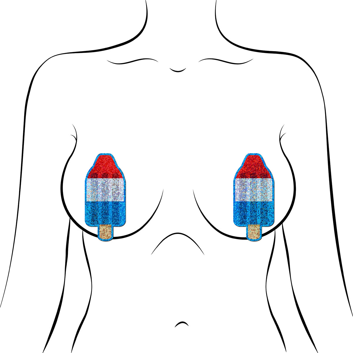 Pastease Astropops Red/White/Blue