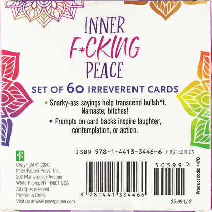 Inner F*cking Peace Cards (Set of 60)