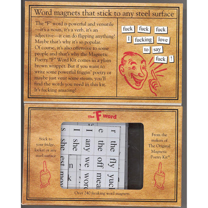 Magnetic Poetry Kit: The "F" Word