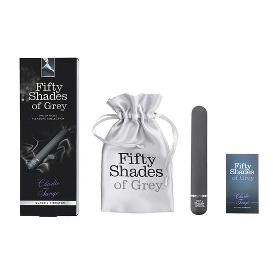 50 Shades Charlie Tango Slimline Vibrator Black - Compact Pleasure Toy