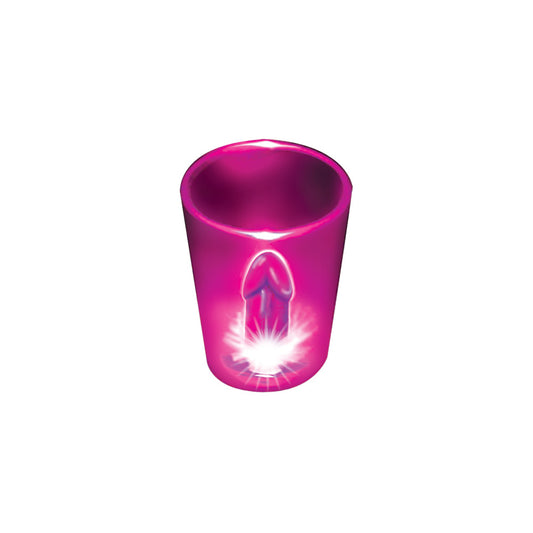 Light Up Shot Glasses Magenta - LED Party Glasses Set for Celebrations