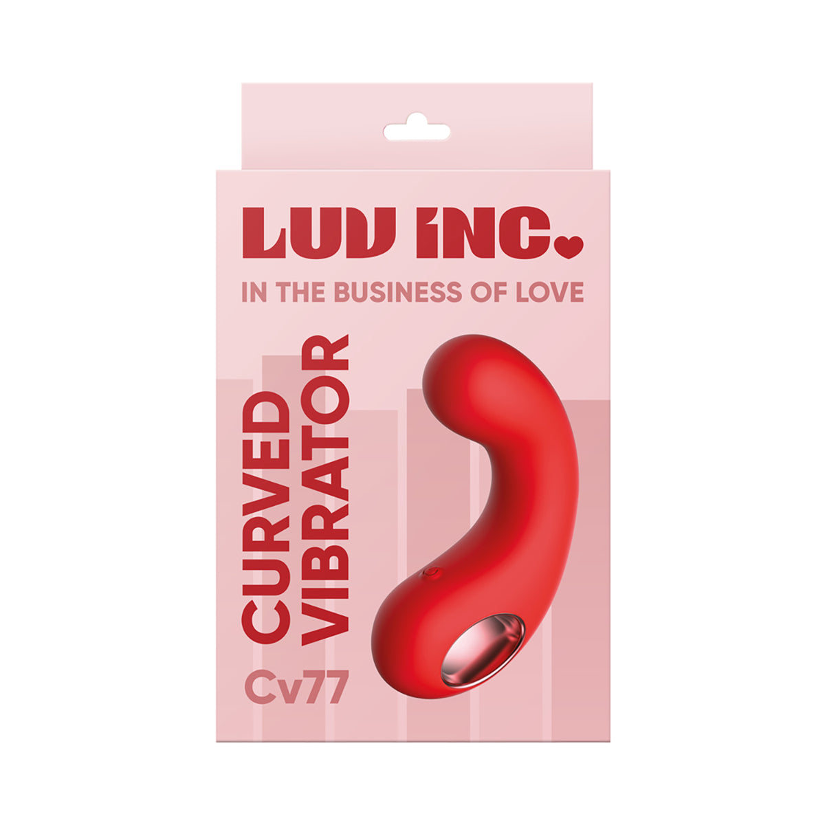 Luv Inc Cv77: Curved Vibrator - Red