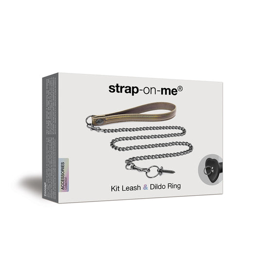 Strap-On-Me Leash and Dildo Ring Kit - BDSM Harness & Accessories
