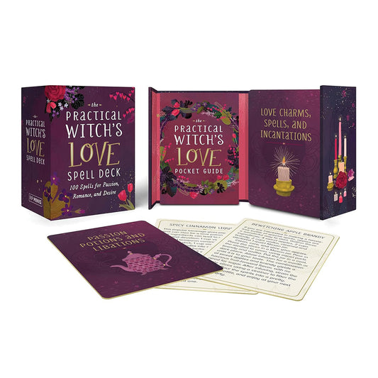 The Practical Witch's Love Spell Deck - Tarot Cards and Guidebook for Beginners