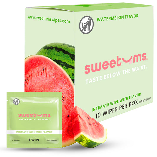 Sweetums Intimate Wipes Watermelon Flavor – Fresh Watermelon Scent Feminine Wipe