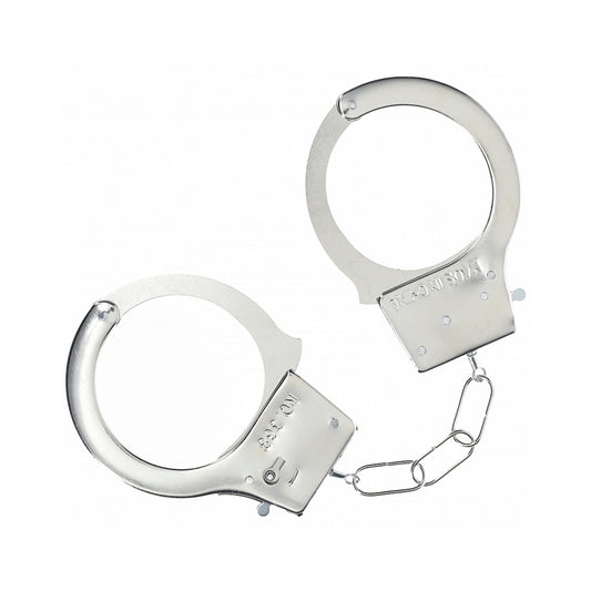 Ouch! Classic Metal Handcuffs Silver – Durable Metal Cuffs with Secure Locking