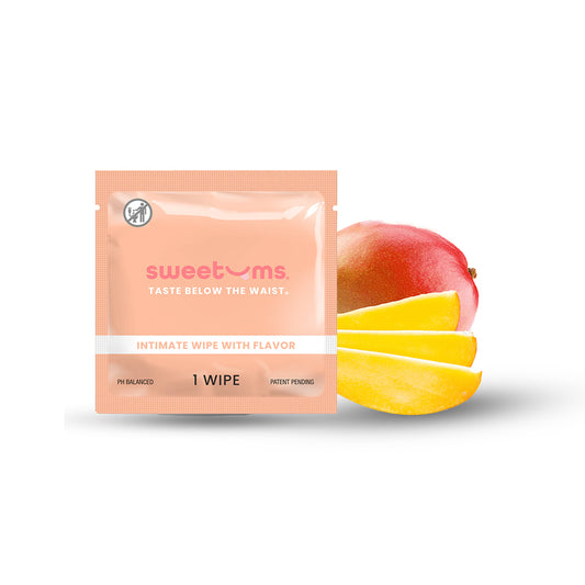 Sweetums Individual Wipes Mango – Convenient Single Personal Wipes, Sweet Scent
