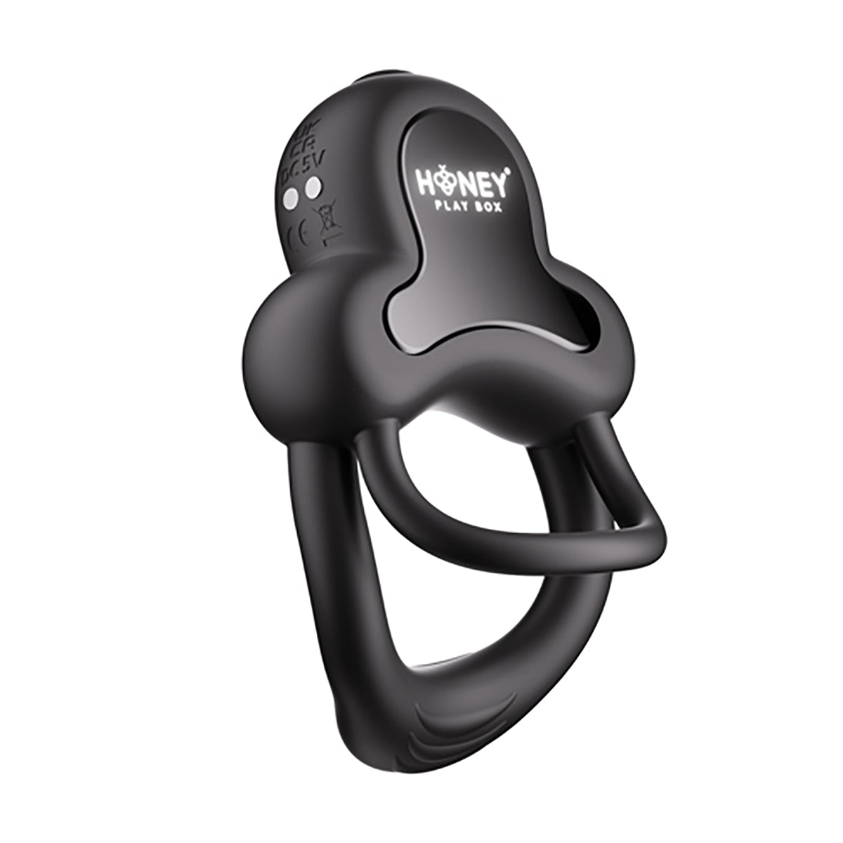 Honey Play Box Anello App-Controlled Vibrating Double Cock Ring with Clitoral St