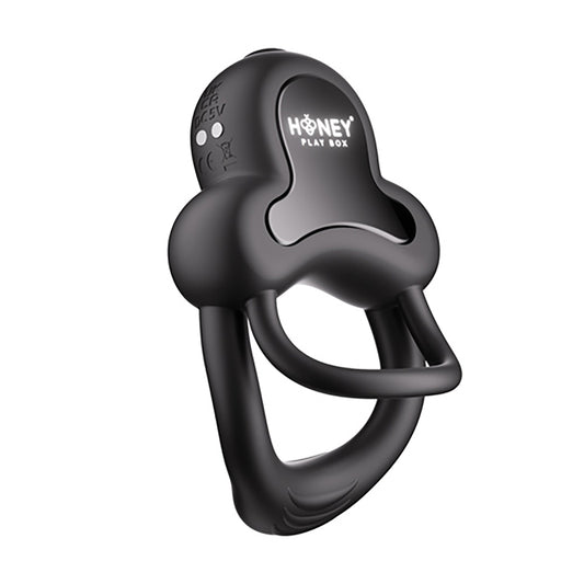 Honey Play Box Anello App-Controlled Vibrating Double Cock Ring with Clitoral St