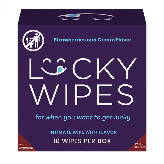 Sweetums Lucky Wipes Strawberries & Cream Flavor 10-Pack – Soft, Scented Wipes
