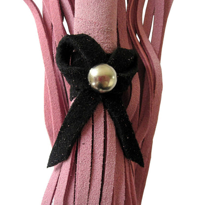 Love Knot Mini Flogger w/ Bow - Pink w/Black Bow