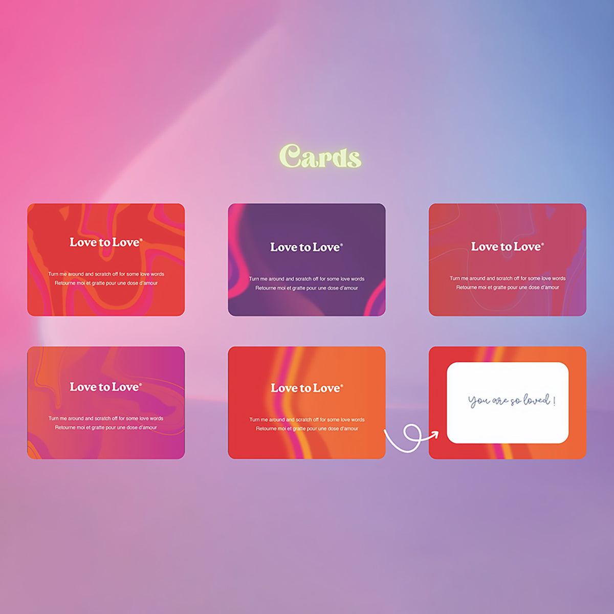 Love to Love Glimmers Scratch Massage Kit