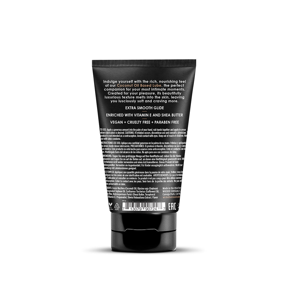 Wicked Coconut Oil Based Lubricant 4 oz.
