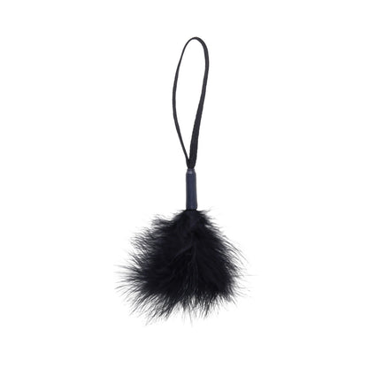 Sportsheets Sex & Mischief Peaches 'n CreaMe Wrist Feather Tickler Black