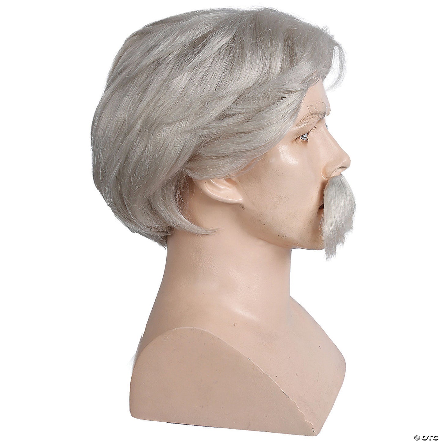 Mark Twain Wig & Moustache White 60