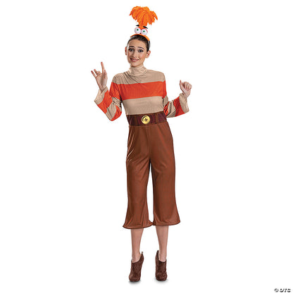 Women’s Deluxe Disney/pixar Inside Out 2 Orange Anxiety Costume - Medium 8-10