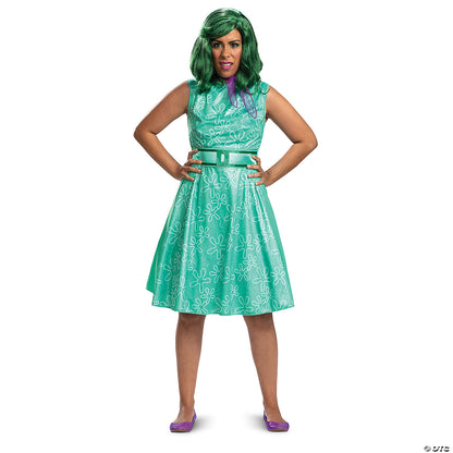 Women’s Classic Disney/pixar Inside Out 2 Green Disgust Costume - Extra Large 18-20