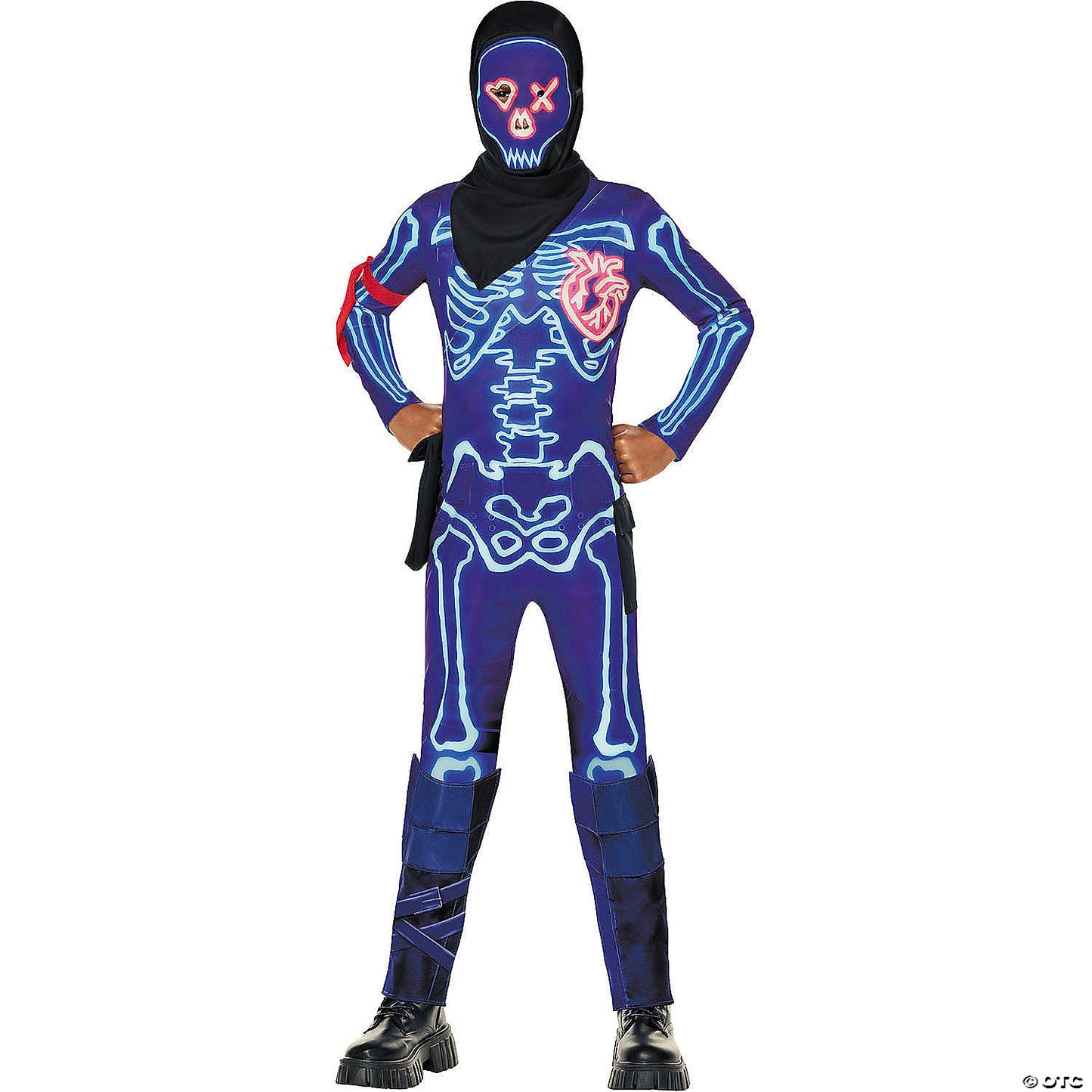 Kids Fortnite Polyester Jumpsuit Party Trooper Costume - Large 10-12