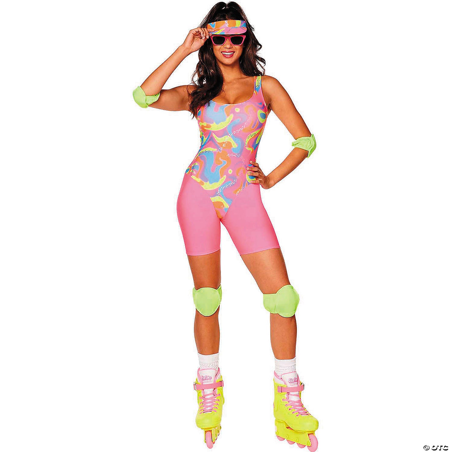 Adults Barbie® Movie Pink & Yellow Skating Barbie Costume - Extra Large 16-18