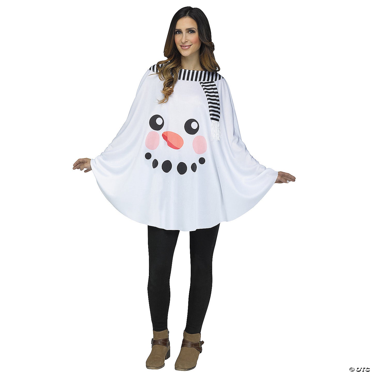 Womens Snowman Poncho