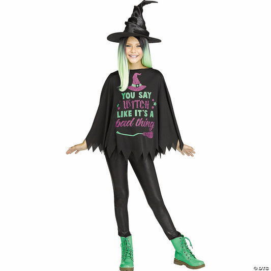Witch Party Poncho Chld