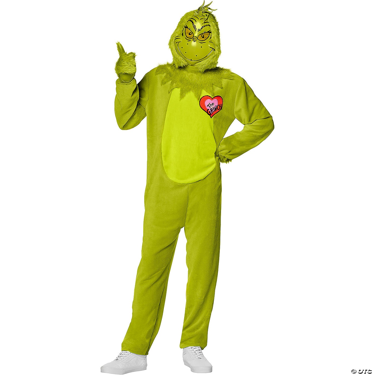 Adlt Mn Grinch Dxl Jumpsuit Sm