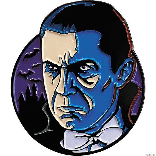 1 1/2" Dracula™ Bela Lugosi Dracula Character Face Full-color Enamel Pin