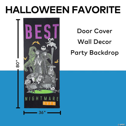 80" The Nightmare Before Christmas™ Best Nightmare Ever Wall Hanging Halloween Decoration